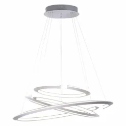 Suspension Paul Neuhaus ALESSA LED Argenté, 3 lumières, Télécommandes