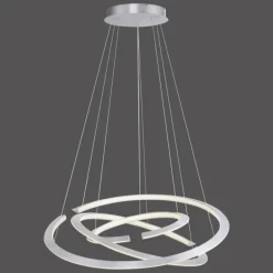 Suspension Paul Neuhaus ALESSA LED Argenté, 3 lumières, Télécommandes