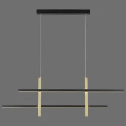 Suspension Paul Neuhaus BARRA LED Or, Noir, 1 lumière