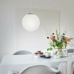 Suspension Paul Neuhaus BOLO Argenté, 1 lumière