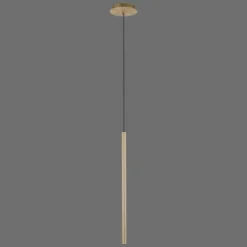 Suspension Paul Neuhaus FLUTE LED Or, 1 lumière