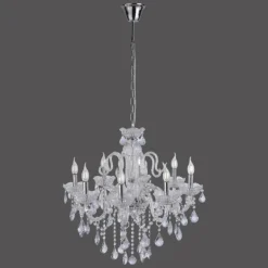 Suspension Paul Neuhaus GRACIA Transparent, 8 lumières