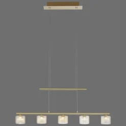 Suspension Paul Neuhaus HYDRA LED Laiton, 5 lumières