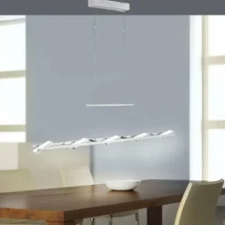 Suspension Paul Neuhaus ILONA LED Chrome, 5 lumières