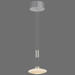 Suspension Paul Neuhaus LAUTADA LED Acier brossé, 1 lumière