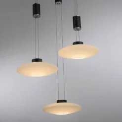 Suspension Paul Neuhaus LAUTADA LED Noir, 3 lumières