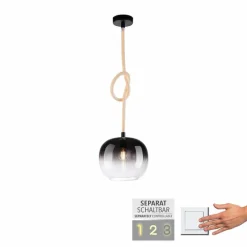 Suspension Paul Neuhaus LUMA Noir, 1 lumière