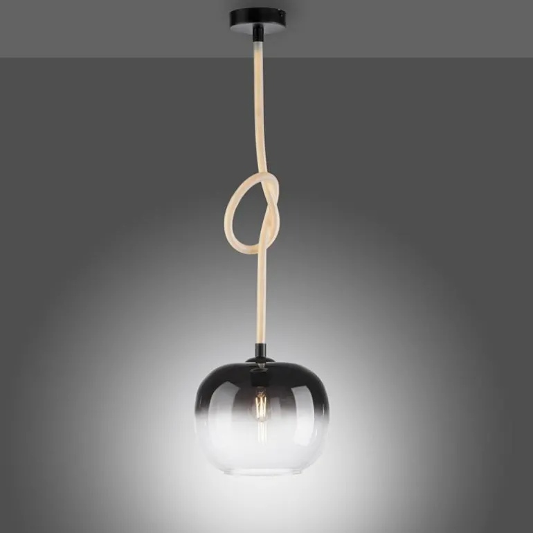 Suspension Paul Neuhaus LUMA Noir, 1 lumière