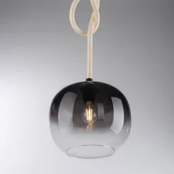 Suspension Paul Neuhaus LUMA Noir, 1 lumière