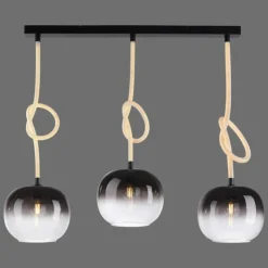Suspension Paul Neuhaus LUMA Noir, 3 lumières