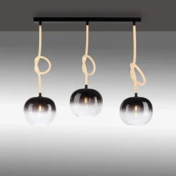 Suspension Paul Neuhaus LUMA Noir, 3 lumières