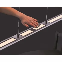 Suspension Paul Neuhaus NIKA LED Aluminium, 1 lumière