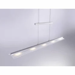 Suspension Paul Neuhaus NELE LED Acier inoxydable, 5 lumières