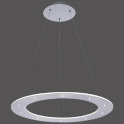 Suspension Paul Neuhaus PURE-COSMO LED Aluminium, 17 lumières, Télécommandes