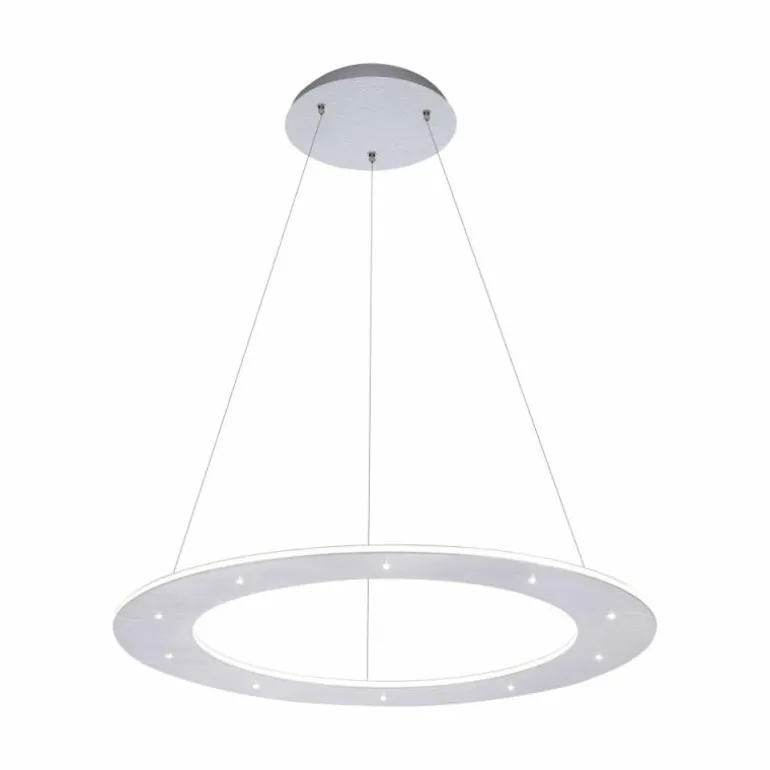 Suspension Paul Neuhaus PURE-COSMO LED Aluminium, 17 lumières, Télécommandes