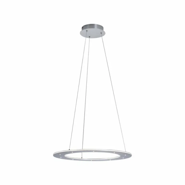 Suspension Paul Neuhaus PURE-COSMO LED Aluminium, 17 lumières, Télécommandes