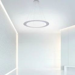 Suspension Paul Neuhaus PURE-COSMO LED Aluminium, 25 lumières, Télécommandes