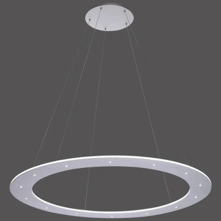Suspension Paul Neuhaus PURE-COSMO LED Aluminium, 25 lumières, Télécommandes