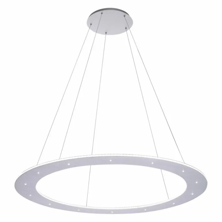 Suspension Paul Neuhaus PURE-COSMO LED Aluminium, 25 lumières, Télécommandes