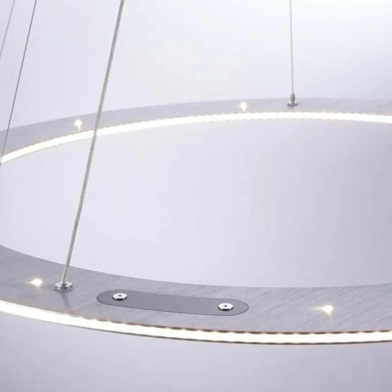 Suspension Paul Neuhaus PURE-COSMO LED Aluminium, 25 lumières, Télécommandes