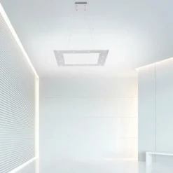 Suspension Paul Neuhaus PURE-COSMO LED Aluminium, 21 lumières, Télécommandes