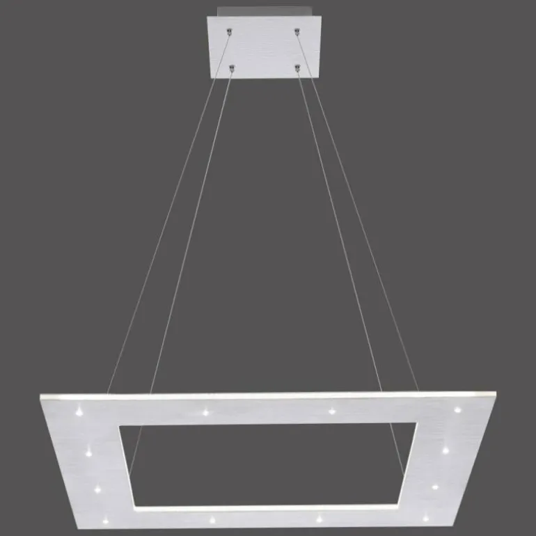 Suspension Paul Neuhaus PURE-COSMO LED Aluminium, 21 lumières, Télécommandes
