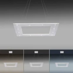 Suspension Paul Neuhaus PURE-COSMO LED Aluminium, 21 lumières, Télécommandes