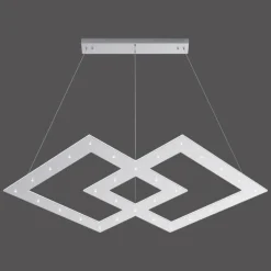 Suspension Paul Neuhaus PURE-COSMO LED Aluminium, 44 lumières, Télécommandes