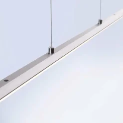 Suspension Paul Neuhaus PURE-LITE LED Acier inoxydable, 1 lumière