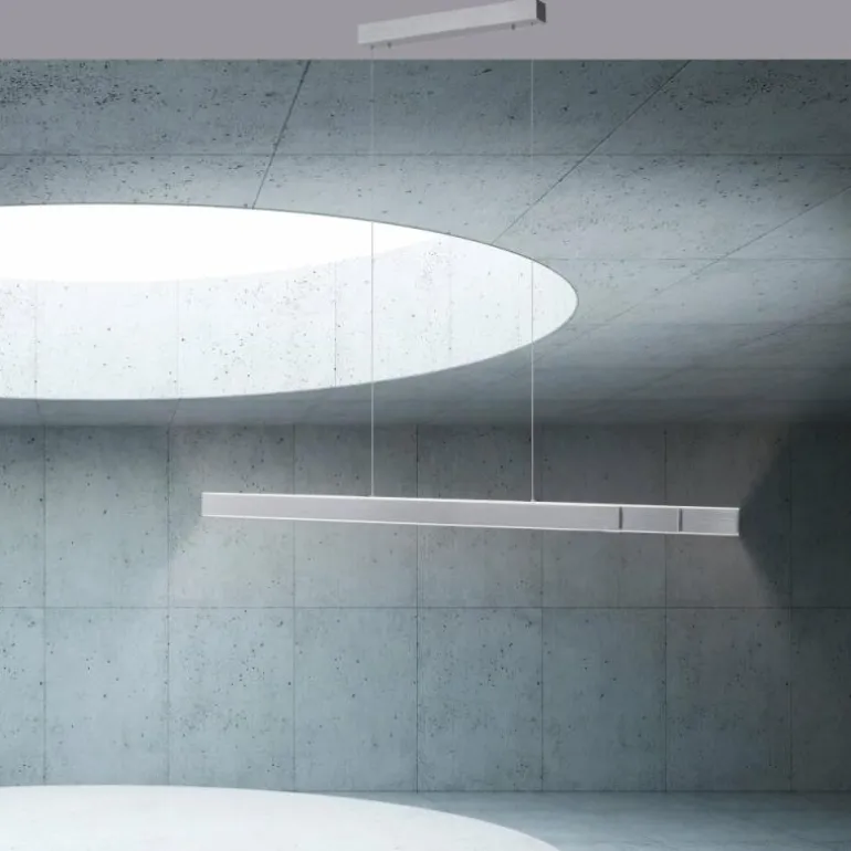 Suspension Paul Neuhaus PURE-LUME LED Aluminium, 6 lumières