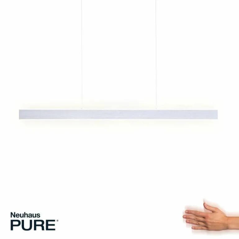 Suspension Paul Neuhaus PURE-LUME LED Aluminium, 6 lumières