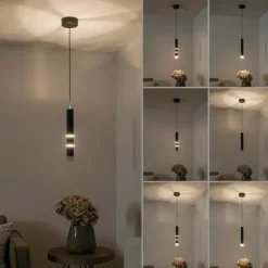 Suspension Paul Neuhaus PURE-VEGA LED Aluminium, 7 lumières