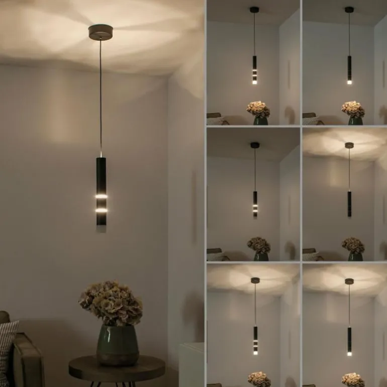 Suspension Paul Neuhaus PURE-VEGA LED Aluminium, 7 lumières