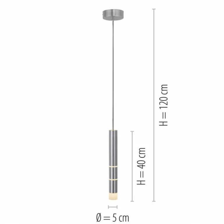 Suspension Paul Neuhaus PURE-VEGA LED Aluminium, 7 lumières