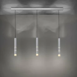 Suspension Paul Neuhaus PURE-VEGA LED Aluminium, 3 lumières
