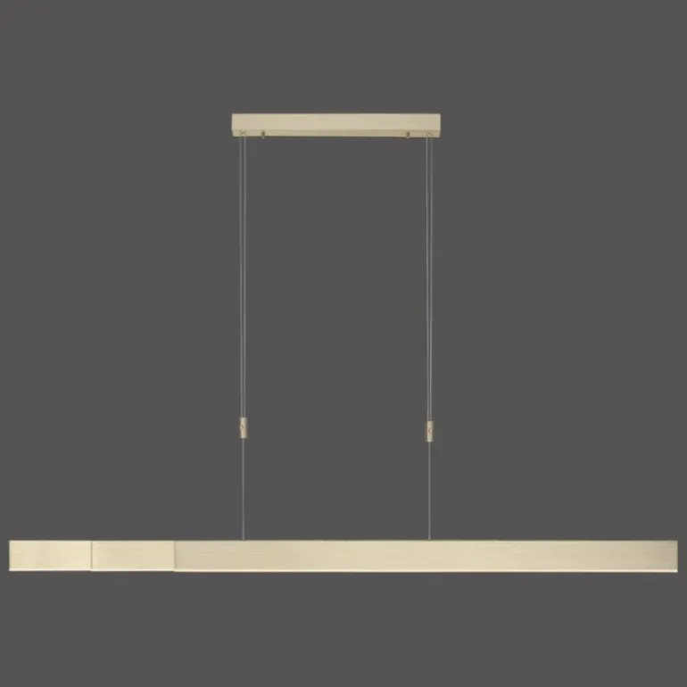 Suspension Paul Neuhaus PURE-MOTO LED Laiton, 3 lumières, Télécommandes