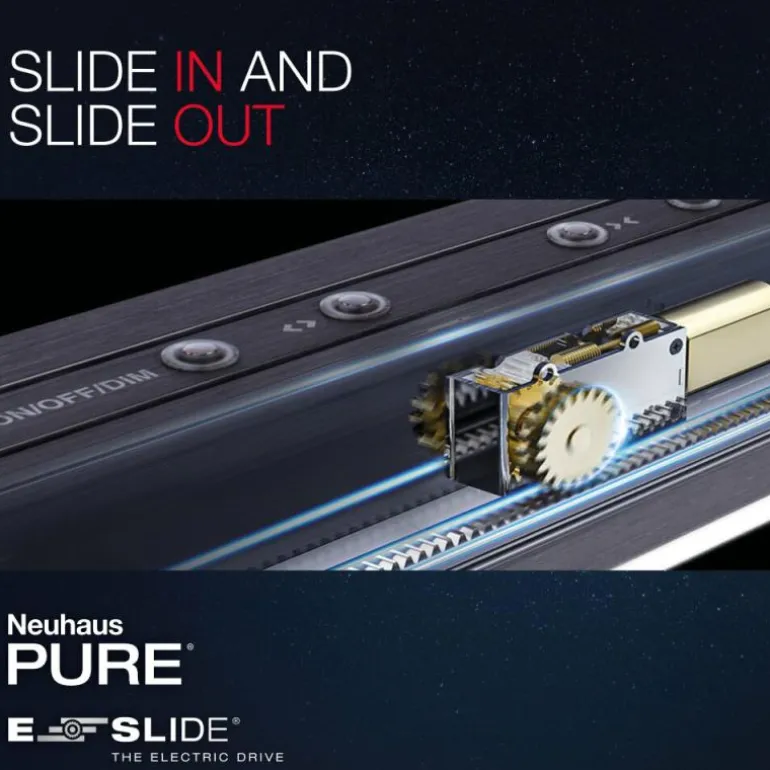 Suspension Paul Neuhaus PURE-MOTO LED Laiton, 3 lumières, Télécommandes