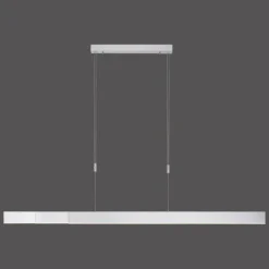 Suspension Paul Neuhaus PURE-MOTO LED Aluminium, 3 lumières, Télécommandes