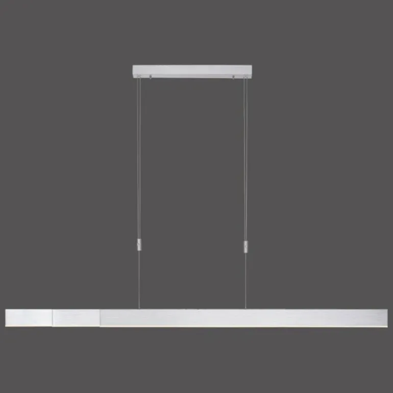 Suspension Paul Neuhaus PURE-MOTO LED Aluminium, 3 lumières, Télécommandes