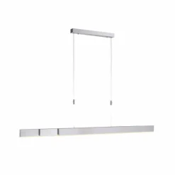 Suspension Paul Neuhaus PURE-MOTO LED Aluminium, 3 lumières, Télécommandes