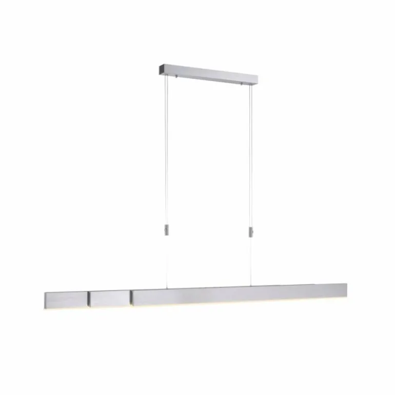 Suspension Paul Neuhaus PURE-MOTO LED Aluminium, 3 lumières, Télécommandes