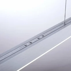 Suspension Paul Neuhaus PURE-MOTO LED Aluminium, 3 lumières, Télécommandes