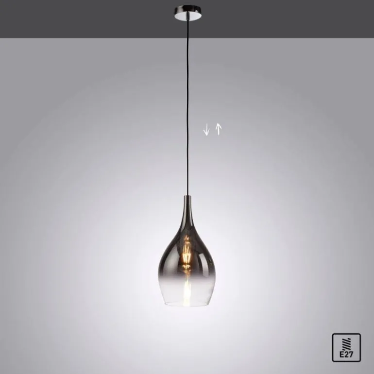 Suspension Paul Neuhaus PILUA Chrome, 1 lumière