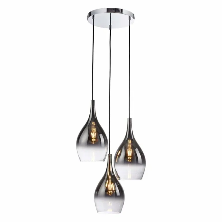 Suspension Paul Neuhaus PILUA Chrome, 3 lumières