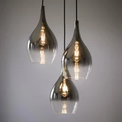 Suspension Paul Neuhaus PILUA Chrome, 3 lumières