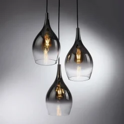 Suspension Paul Neuhaus PILUA Chrome, 3 lumières