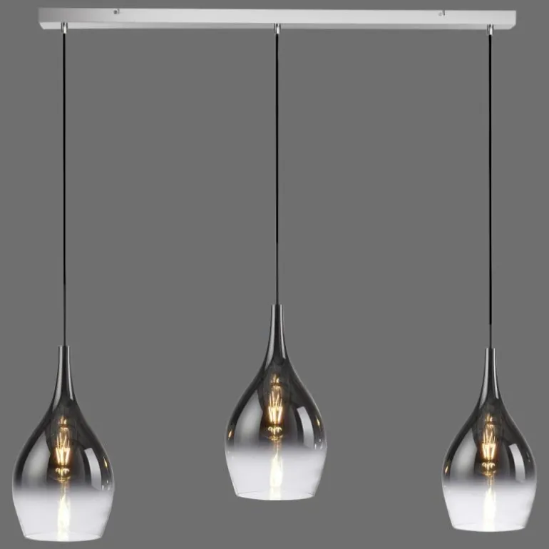 Suspension Paul Neuhaus PILUA Chrome, 3 lumières