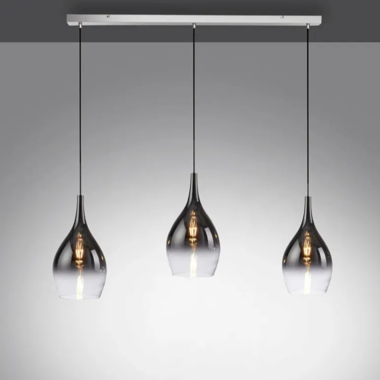 Suspension Paul Neuhaus PILUA Chrome, 3 lumières