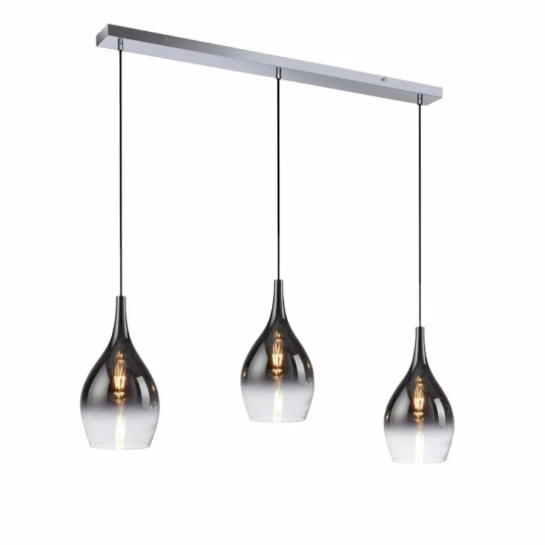 Suspension Paul Neuhaus PILUA Chrome, 3 lumières