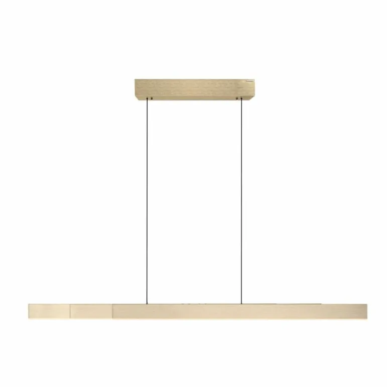 Suspension Paul Neuhaus PURE-MOTO-RISE LED Or, 3 lumières, Télécommandes